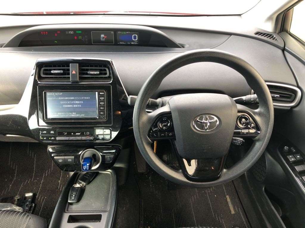 Toyota Prius S 2020 (Hybrid, Auction Grade 4.5) – Red wine | 46,000 km | Pragati Sarani Showroom | STK-250207