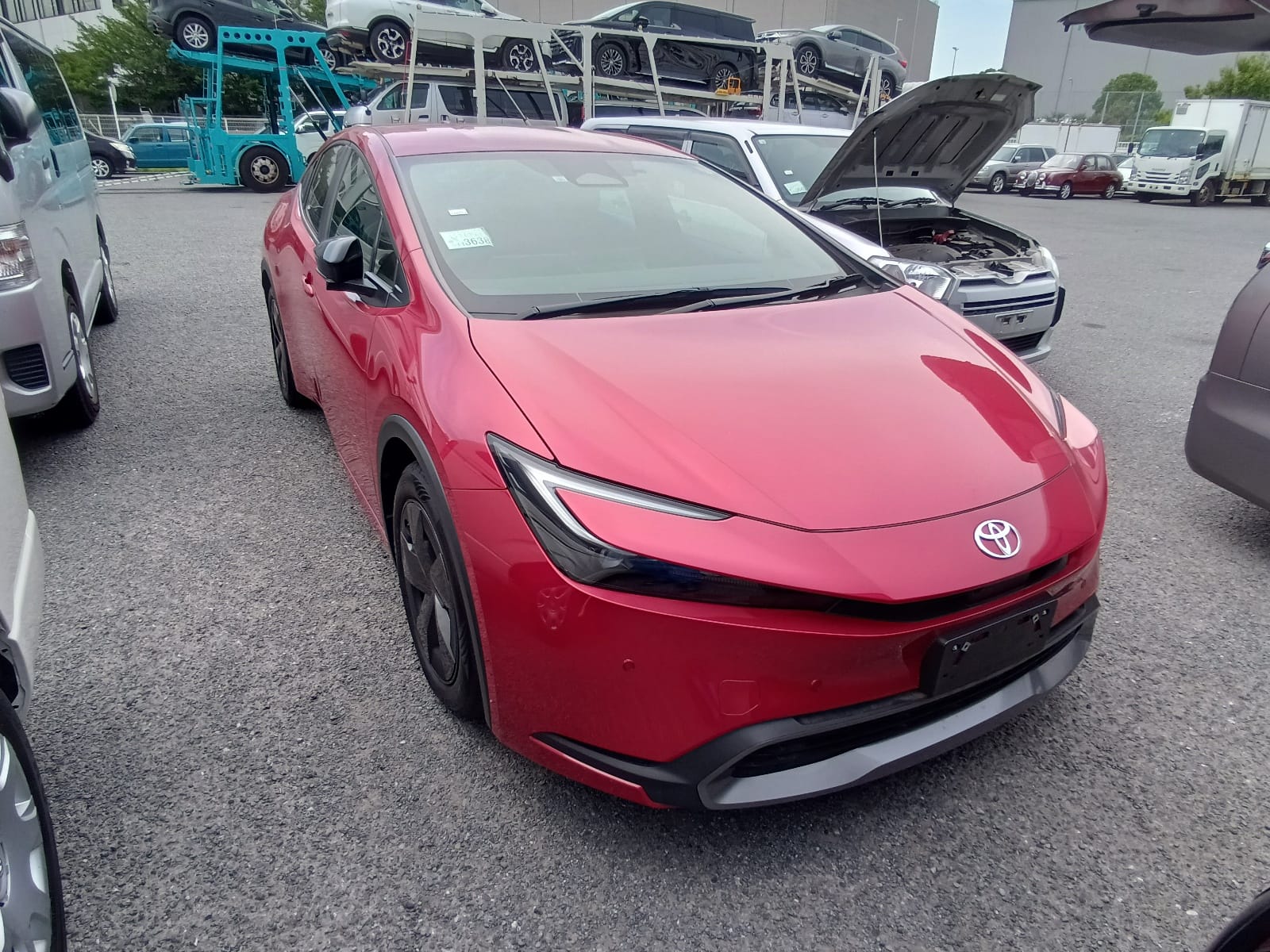 Toyota Prius A 2023 (Hybrid, Auction Grade 5) – Red | 1,501 km | ECB Showroom | STK-250282