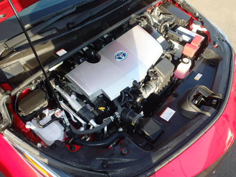 Toyota Prius S 2020 (Hybrid, Auction Grade 4.5) – Red wine | 46,000 km | Pragati Sarani Showroom | STK-250207