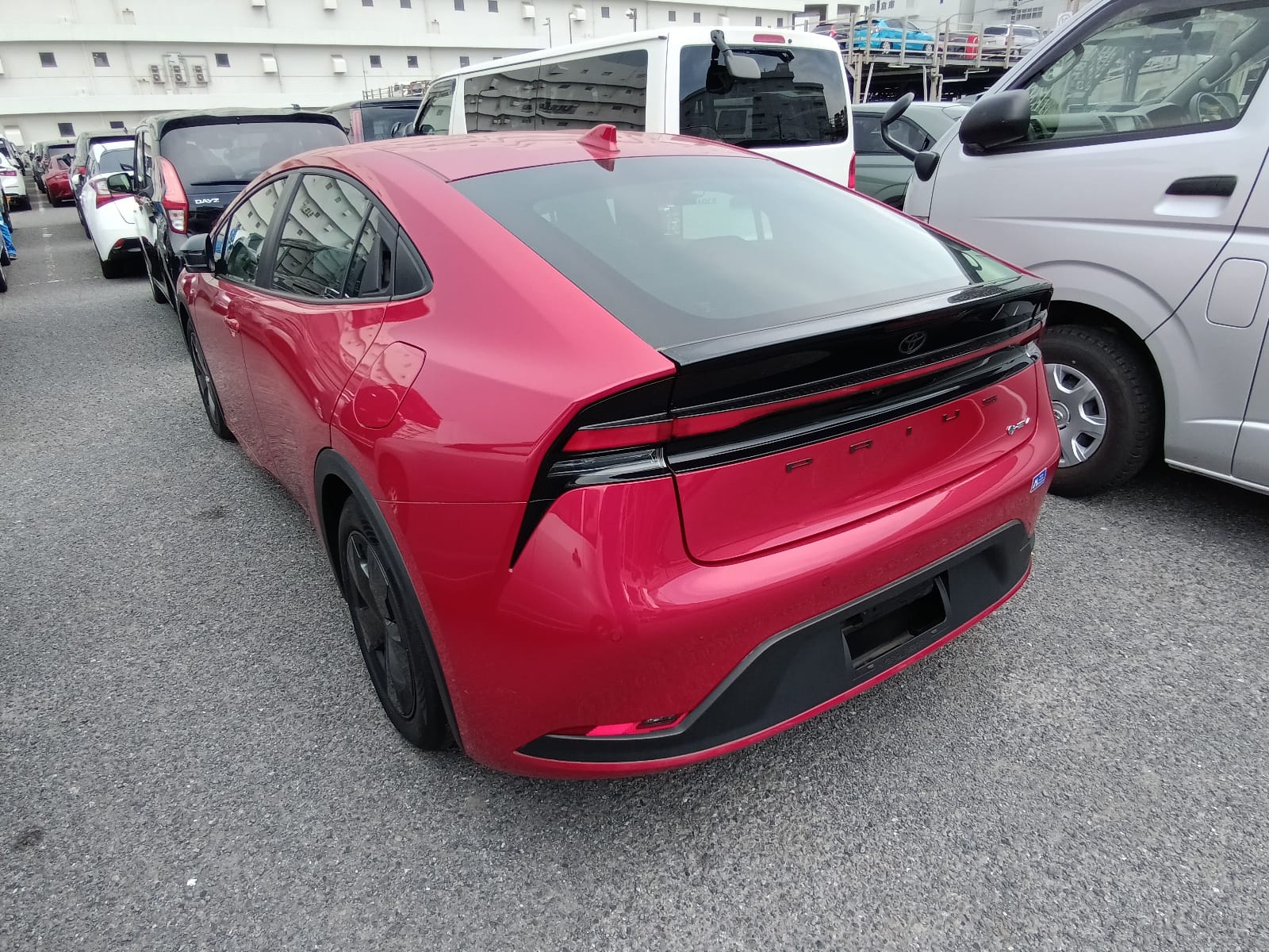 Toyota Prius A 2023 (Hybrid, Auction Grade 5) – Red | 1,501 km | ECB Showroom | STK-250282