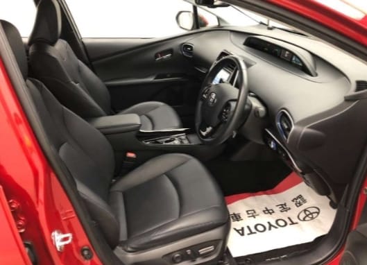 Toyota Prius S Touring Selection 2019 (Hybrid, Auction Grade 4) – Red | 73,519 km | ECB Showroom | STK-250021