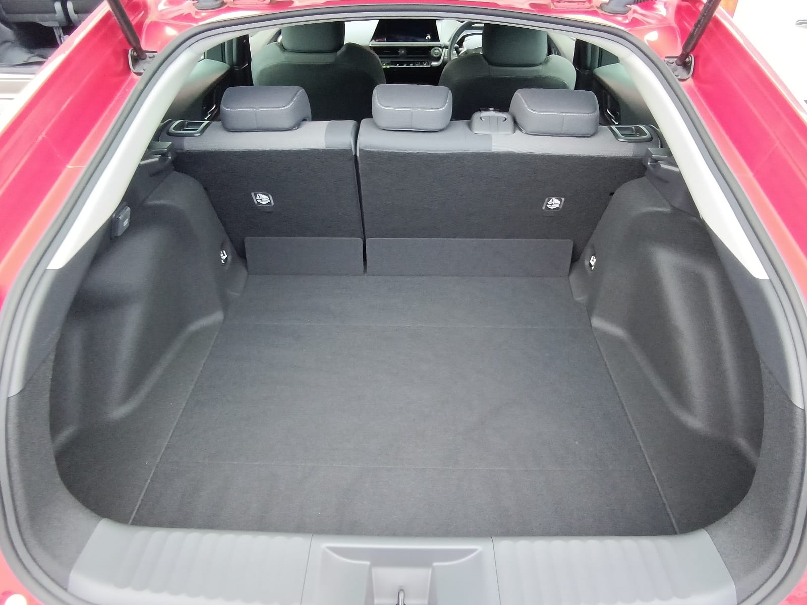 Toyota Prius A 2023 (Hybrid, Auction Grade 5) – Red | 1,501 km | ECB Showroom | STK-250282