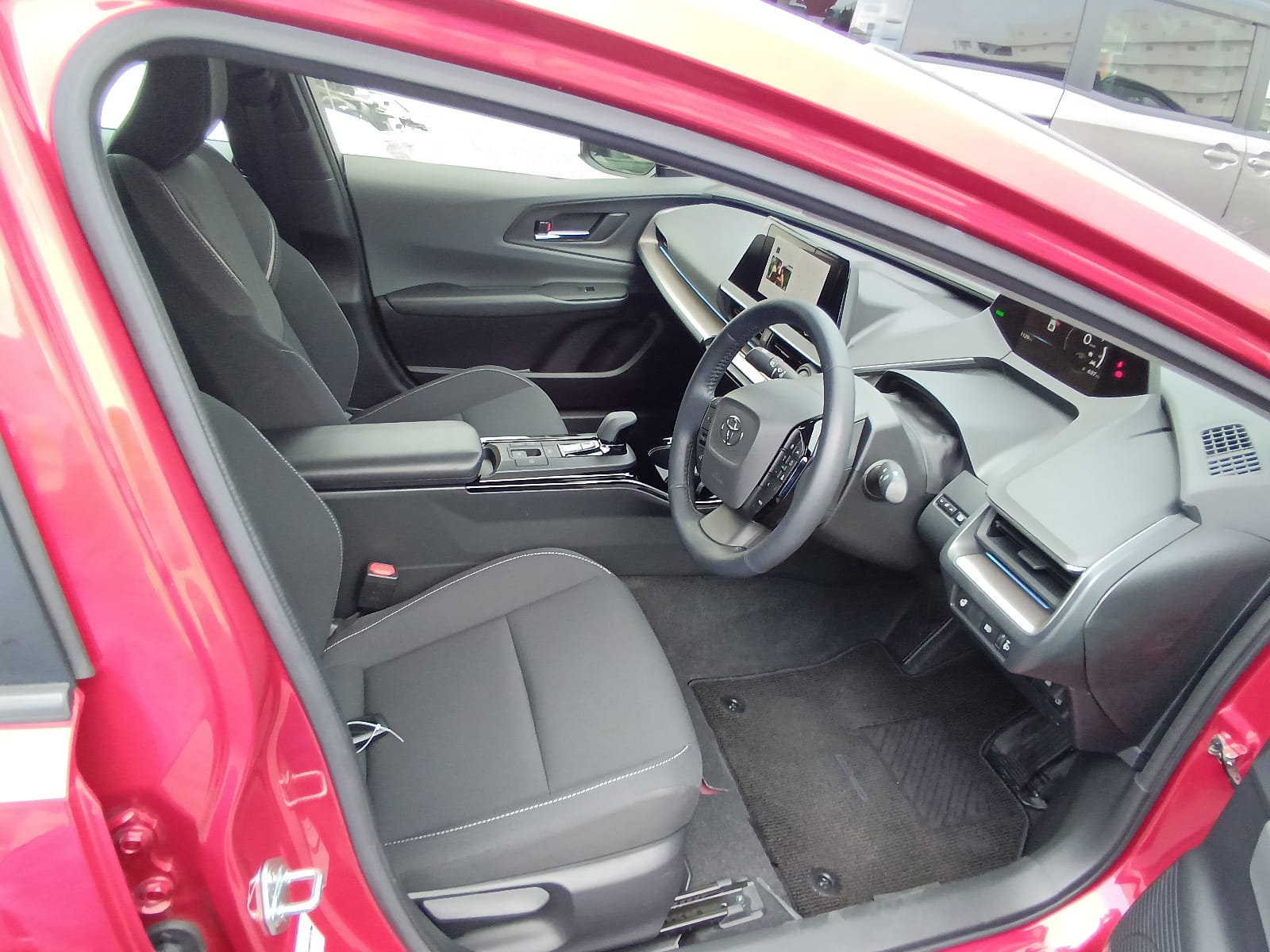 Toyota Prius A 2023 (Hybrid, Auction Grade 5) – Red | 1,501 km | ECB Showroom | STK-250282