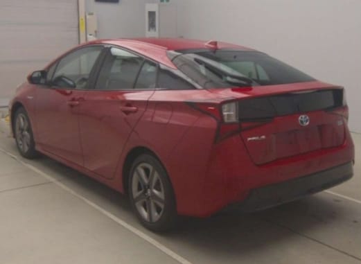 Toyota Prius S Touring Selection 2019 (Hybrid, Auction Grade 4) – Red | 73,519 km | ECB Showroom | STK-250021